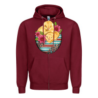 Burgundy hatched egg easter chicks Zipper Hoodie - Artiststas