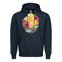 Navy hatched egg easter chicks Zipper Hoodie - Artiststas
