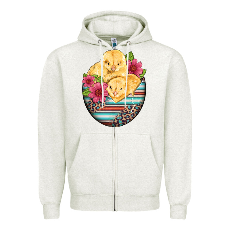 Hatched Egg Easter Chicks Zipper Hoodie by Artiststas | Teevron