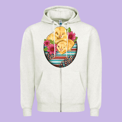 Hatched Egg Easter Chicks Zipper Hoodie Designed By Artiststas