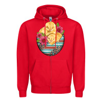 Red hatched egg easter chicks Zipper Hoodie - Artiststas