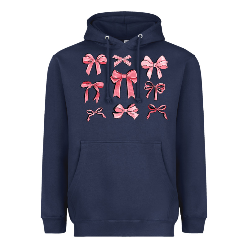Pink Ribbons Heavyweight Hoodie by MaliasSmallBusiness | Teevron