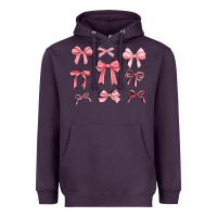 Plum pink ribbons Heavyweight Hoodie - MaliasSmallBusiness