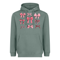 Sage pink ribbons Heavyweight Hoodie - MaliasSmallBusiness
