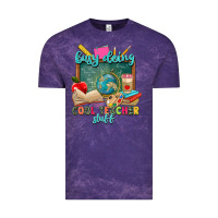 Cloud Purple busy doing cool teacher stuff Vintage Tee - Zillion Design Studio