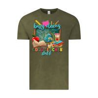 Vintage Olive busy doing cool teacher stuff Vintage Tee - Zillion Design Studio