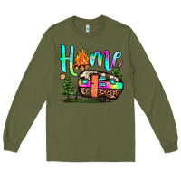 Army Green home camp Long Sleeve Tee - JahusDesignShop