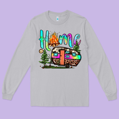 Home Camp Long Sleeve Tee Designed By Jahusdesignshop