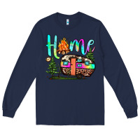 Navy home camp Long Sleeve Tee - JahusDesignShop