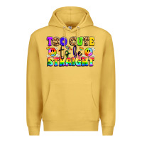 Antique Gold cute and colorful pride message Premium Hoodie - LillyAllenDesigns