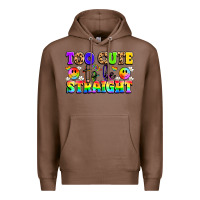 Chestnut cute and colorful pride message Premium Hoodie - LillyAllenDesigns