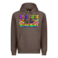 Coffee cute and colorful pride message Premium Hoodie - LillyAllenDesigns