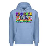 Colony Blue cute and colorful pride message Premium Hoodie - LillyAllenDesigns