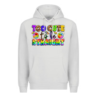 Dove Grey cute and colorful pride message Premium Hoodie - LillyAllenDesigns