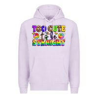 Lilac cute and colorful pride message Premium Hoodie - LillyAllenDesigns