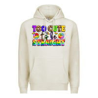 Oatmeal Heather cute and colorful pride message Premium Hoodie - LillyAllenDesigns