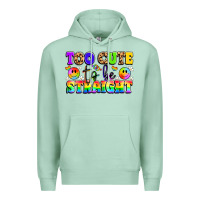 Seafoam cute and colorful pride message Premium Hoodie - LillyAllenDesigns