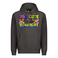 Smoke cute and colorful pride message Premium Hoodie - LillyAllenDesigns