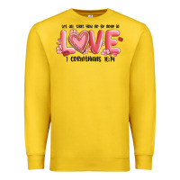Lemon let all that you do be done in love 1 corinthıans Premium Sweatshirt - MaliasSmallBusiness