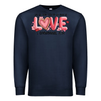 Navy let all that you do be done in love 1 corinthıans Premium Sweatshirt - MaliasSmallBusiness