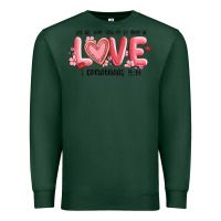 Sports Green let all that you do be done in love 1 corinthıans Premium Sweatshirt - MaliasSmallBusiness