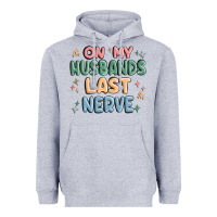 Heather Grey on my husbands last last nerve Heavyweight Hoodie - MaliasSmallBusiness
