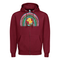 Burgundy hatched egg easter chicks rainbow Zipper Hoodie - Artiststas
