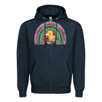 Navy hatched egg easter chicks rainbow Zipper Hoodie - Artiststas