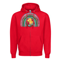 Red hatched egg easter chicks rainbow Zipper Hoodie - Artiststas