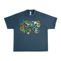 Midnight Navy school nurse Urban Heavy Tee - CowhideDigitalArt