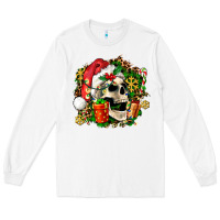 White christmas skull and gift Long Sleeve Tee - AdoDesignShop