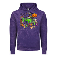Cloud Purple happy halloween farm animals Vintage Hoodie - Zillion Design Studio