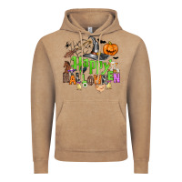 Vintage Coffee happy halloween farm animals Vintage Hoodie - Zillion Design Studio