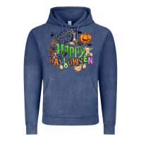 Vintage Denim happy halloween farm animals Vintage Hoodie - Zillion Design Studio