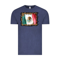 Vintage Denim distressed mexico flag Vintage Tee - BarkalooDesign