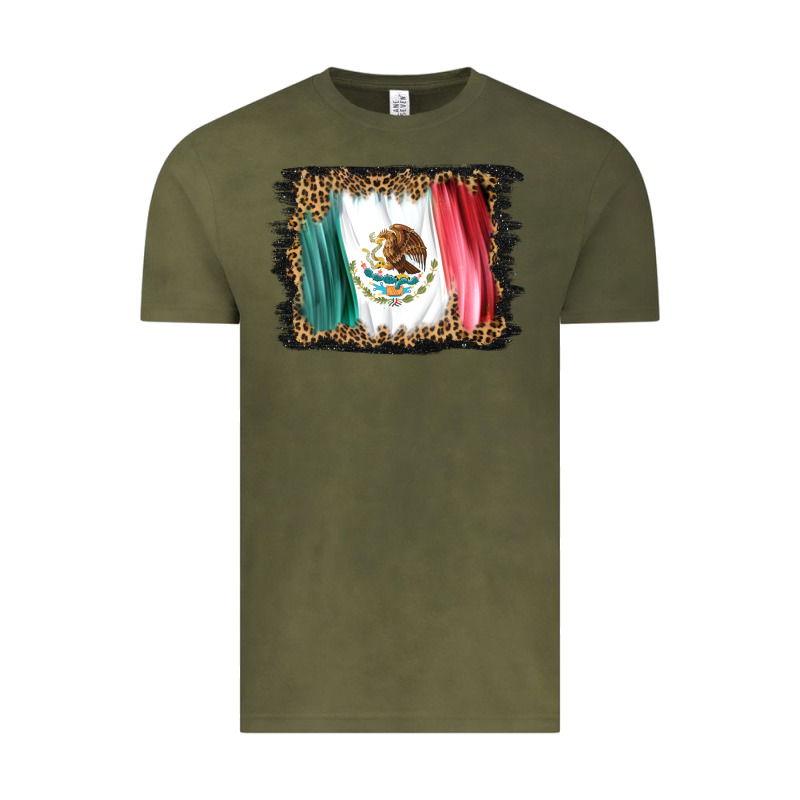 Distressed Mexico Flag Vintage Tee by BarkalooDesign | Teevron