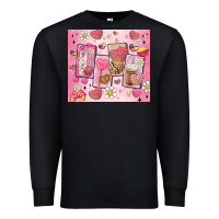 Black cafecito y chisme valentine's day Premium Sweatshirt - MaliasSmallBusiness