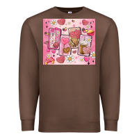 Chestnut cafecito y chisme valentine's day Premium Sweatshirt - MaliasSmallBusiness