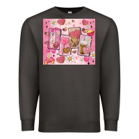Smoke cafecito y chisme valentine's day Premium Sweatshirt - MaliasSmallBusiness