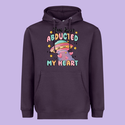 You Have Abducted My Heart Heavyweight Hoodie Designed By Maliassmallbusiness