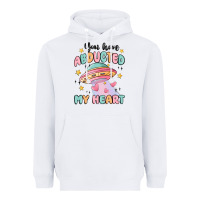 White you have abducted my heart Heavyweight Hoodie - MaliasSmallBusiness