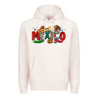 Pale Pink colorful mexico collage Premium Hoodie - LillyAllenDesigns