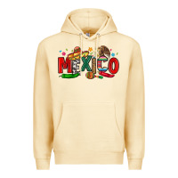 Pina Colada colorful mexico collage Premium Hoodie - LillyAllenDesigns