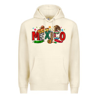 Sandshell colorful mexico collage Premium Hoodie - LillyAllenDesigns