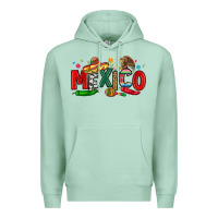 Seafoam colorful mexico collage Premium Hoodie - LillyAllenDesigns