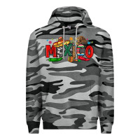 Slate Camo colorful mexico collage Premium Hoodie - LillyAllenDesigns