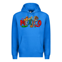 True Royal colorful mexico collage Premium Hoodie - LillyAllenDesigns