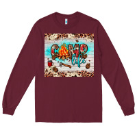 Burgundy camp life Long Sleeve Tee - JahusDesignShop