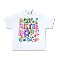 White Little mister hops a lot Easter Urban Heavy Tee - Neo Western