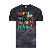 Cloud Black happy first day of school Vintage Tee - Zillion Design Studio